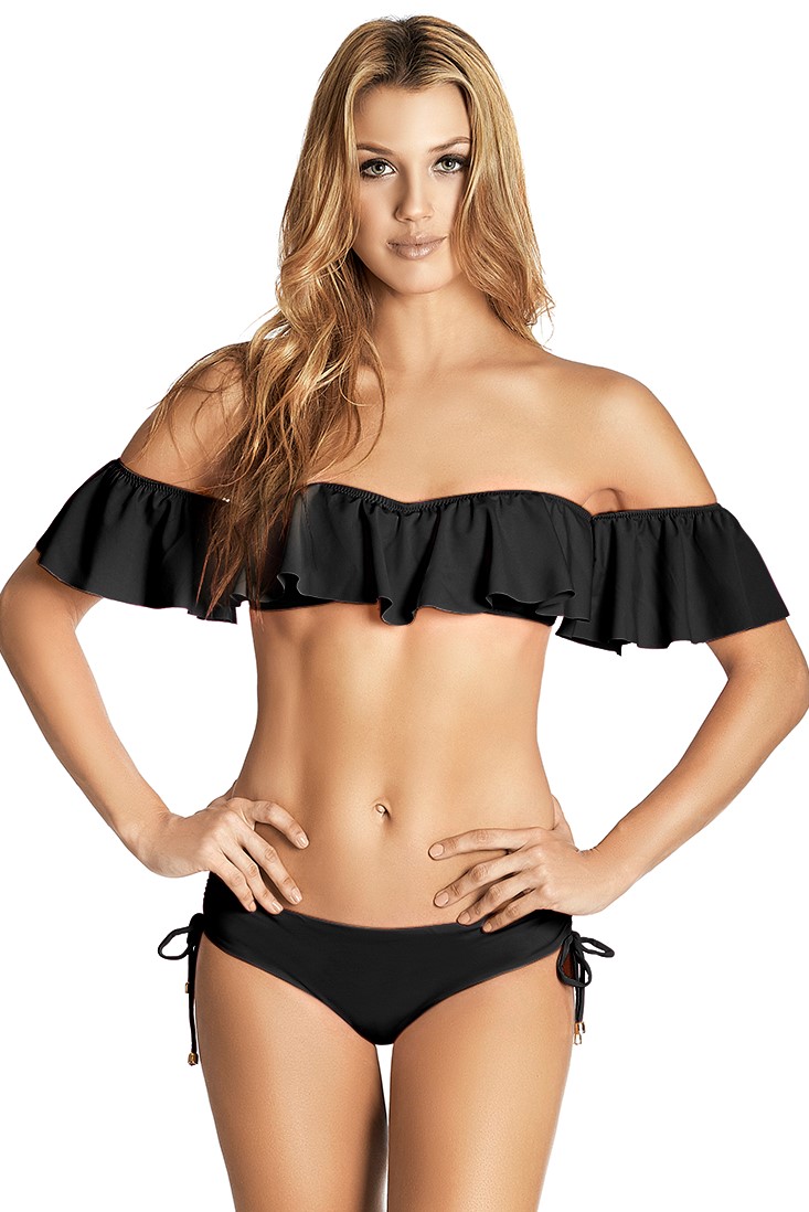 Phax Black Off Shoulder Bikini 