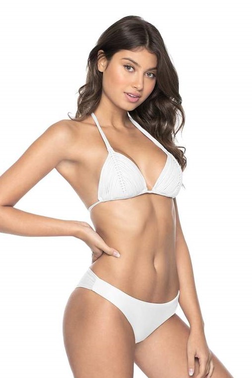 Pilyq Swim Water Lily Isla Triangel Bikini Wit