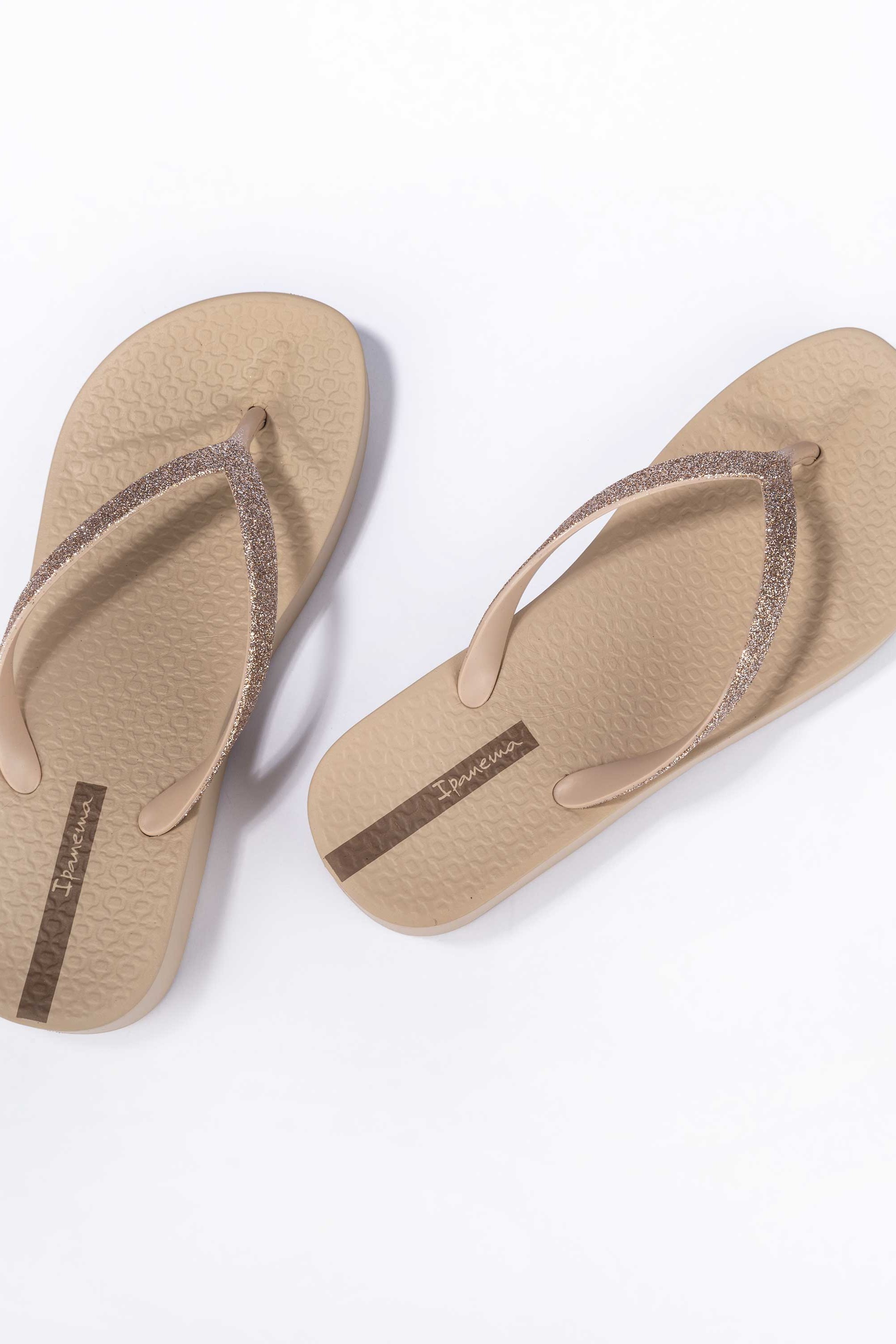 Ipanema Slippers Beige Hoge Zool Glitters