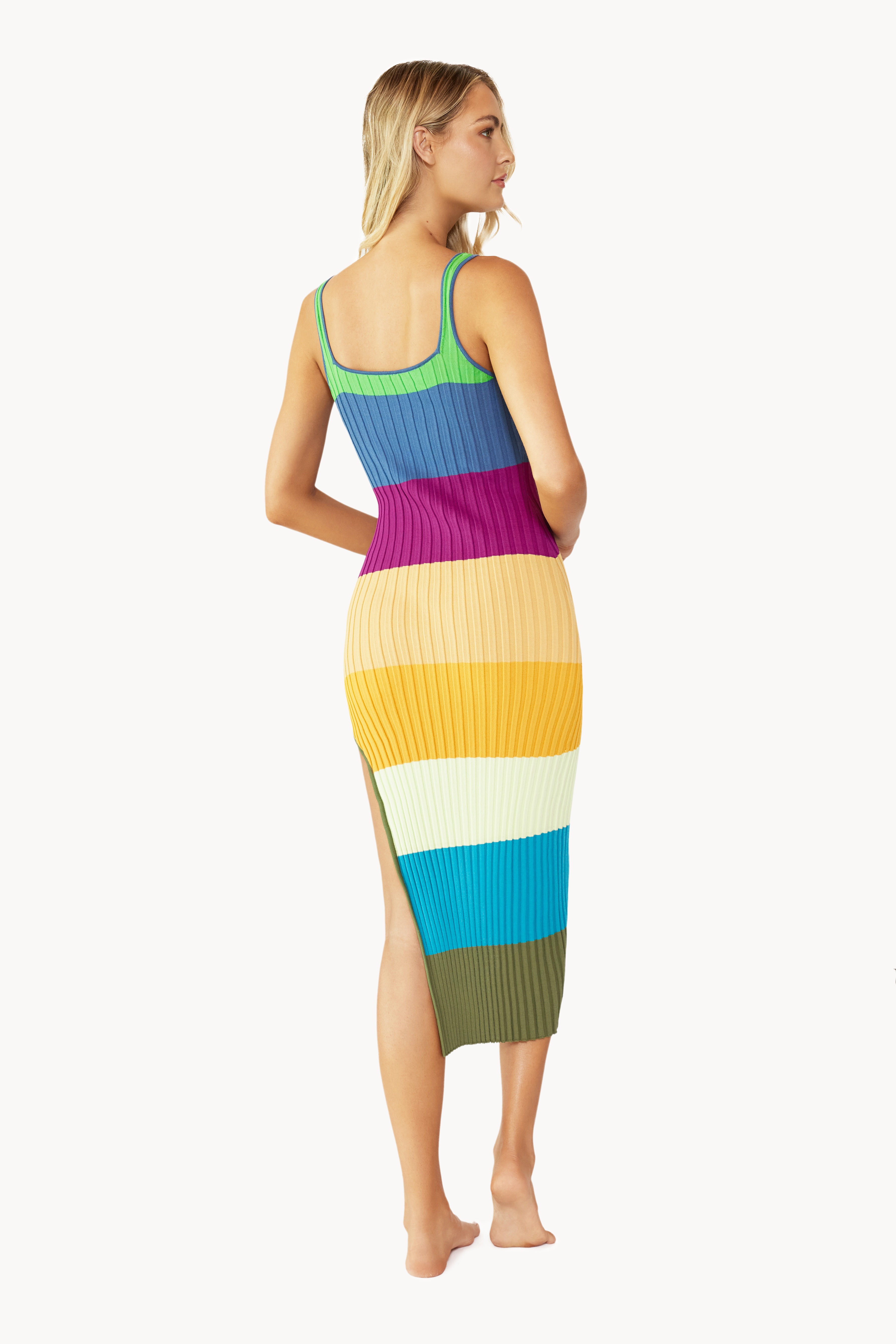Pilyq Swim Turquoise Tides Split Dress