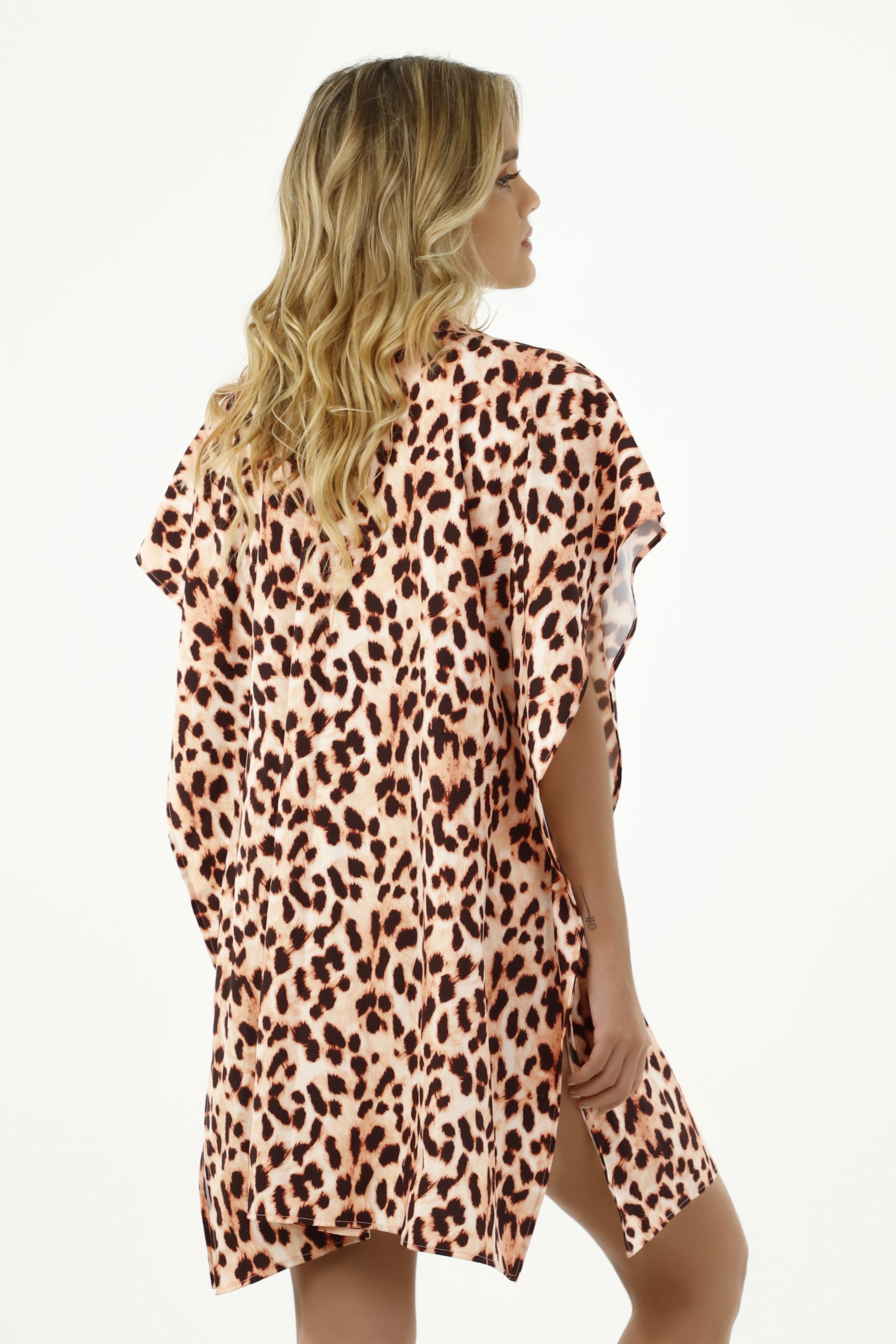 Milonga Guepardo Strand blouse Luipaardprint