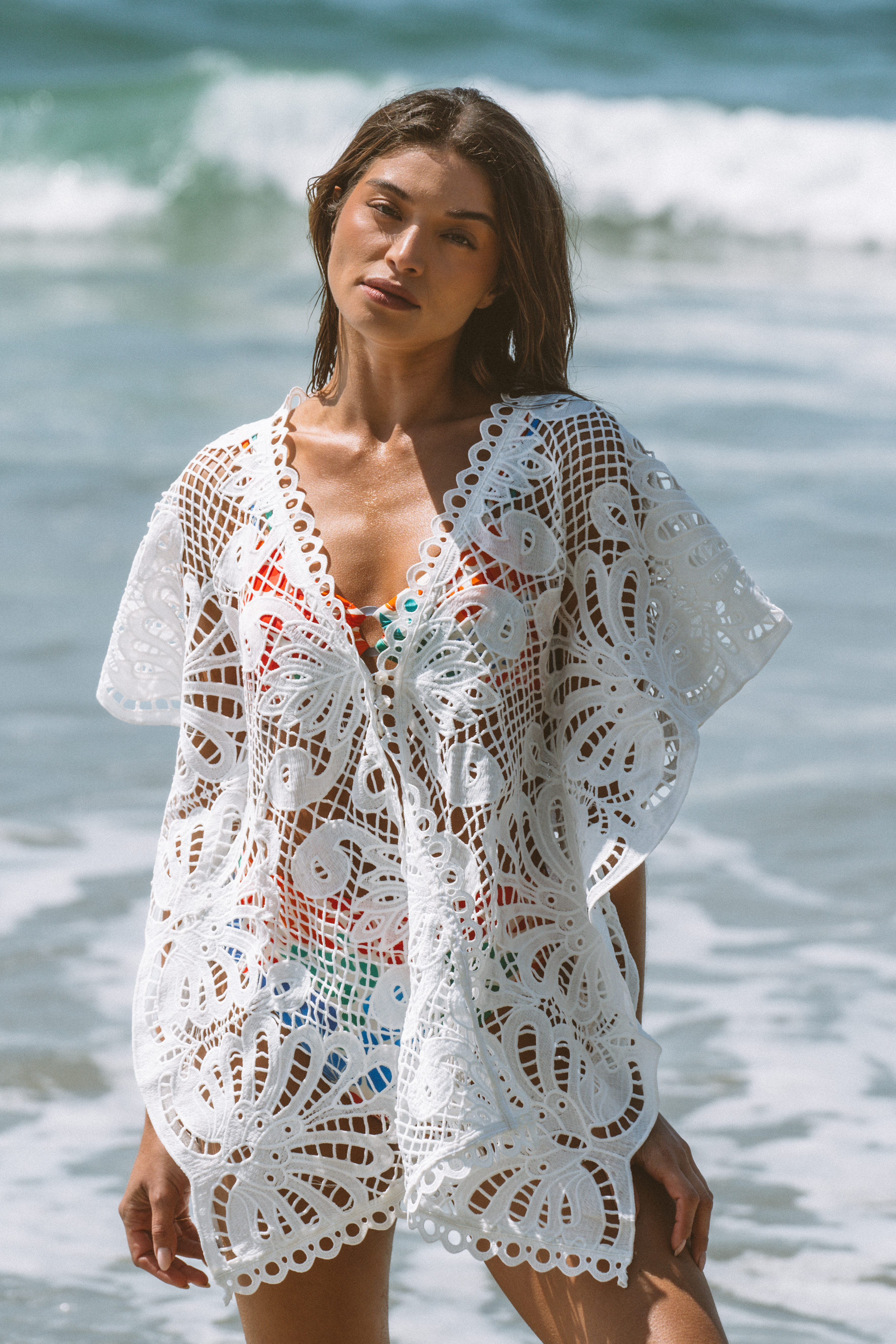 Milonga Sea Marfil White Luxe Tunic