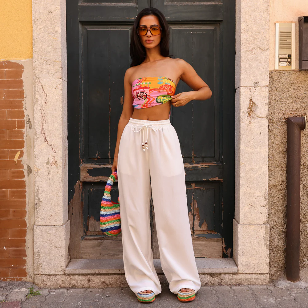 Kulani Kinis Sunlit Spritz Witte Broek