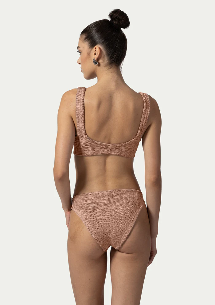Paramidonna Irina Geribbelde One Size Bikini Beige