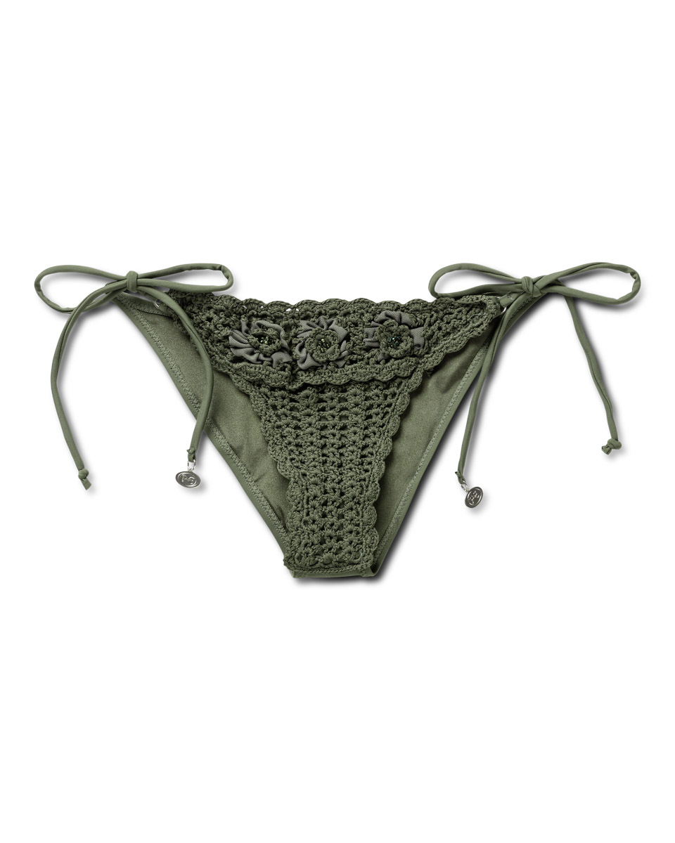 Panos Emporio Kandia Crochet Bottom Khaki Panos Emporio Kandia Crochet Bottom Khaki