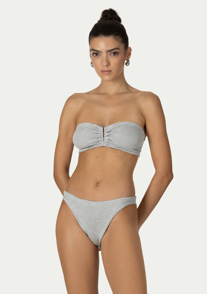 Paramidonna Frida Geribbelde One Size Bikini Zilver Paramidonna Frida Geribbelde One Size Bikini Zilver