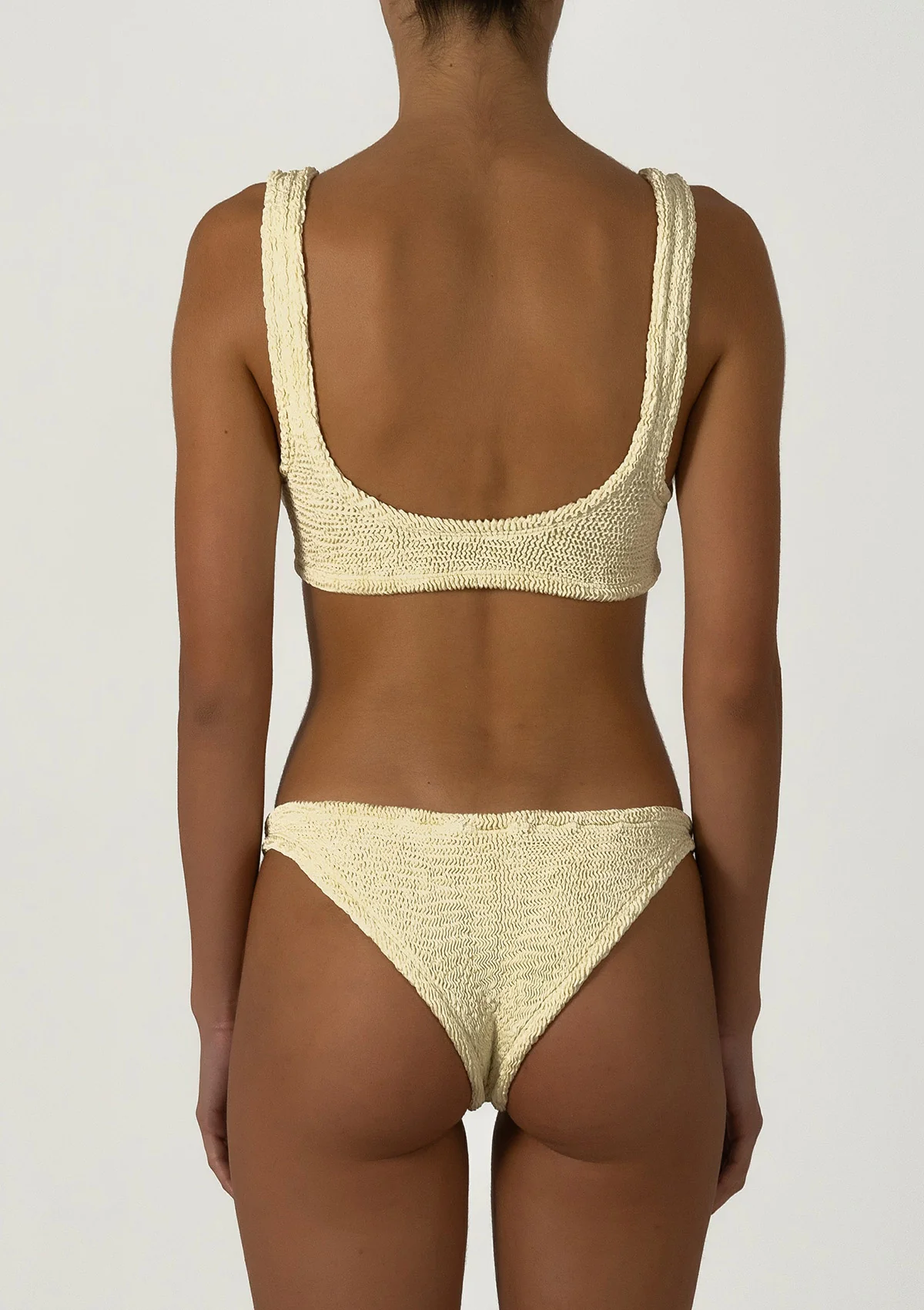 Paramidonna Geribbelde Bralette Bikini Ivoor