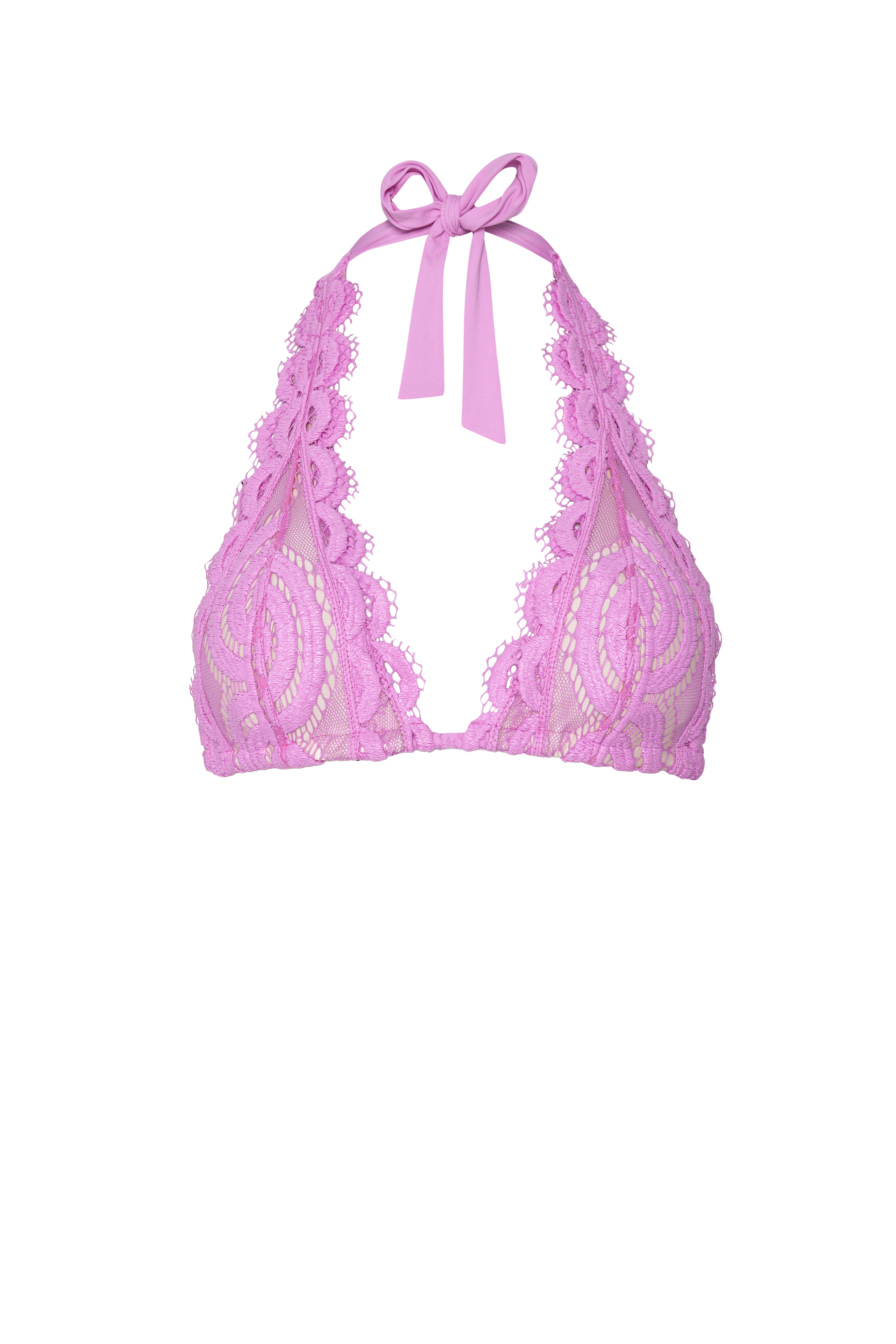 PQ Swim Wisteria Lace Halter Top