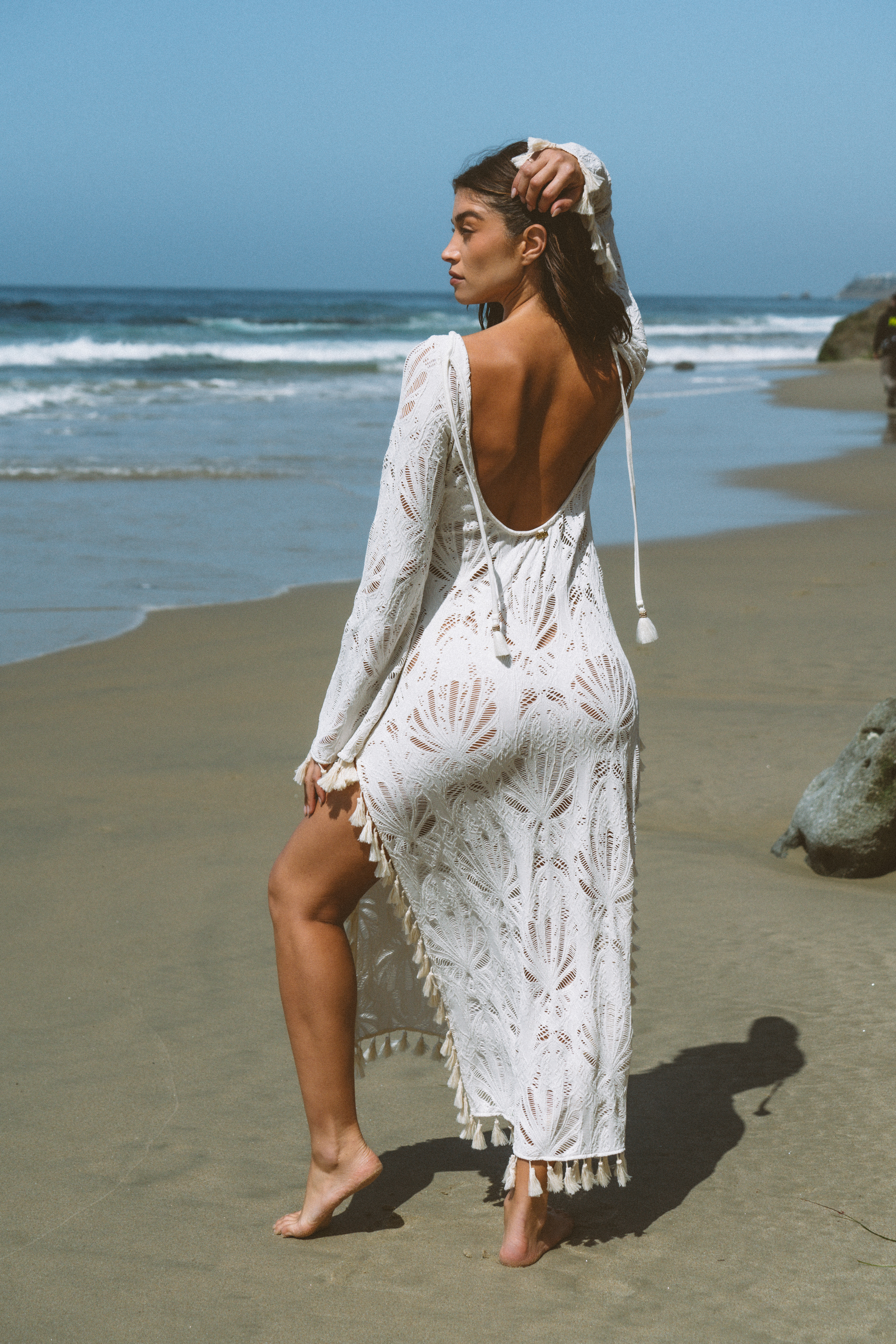 Milonga Bloom Luxe Maxi Dress White