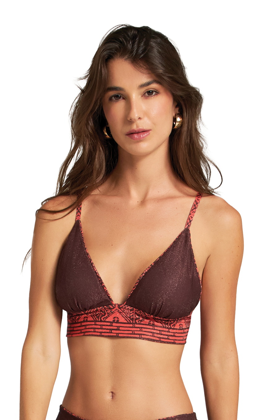 Cosita Linda African Twist Omkeerbare Halter Bra Bikini Top Cosita Linda African Twist Omkeerbare Halter Bra Bikini Top