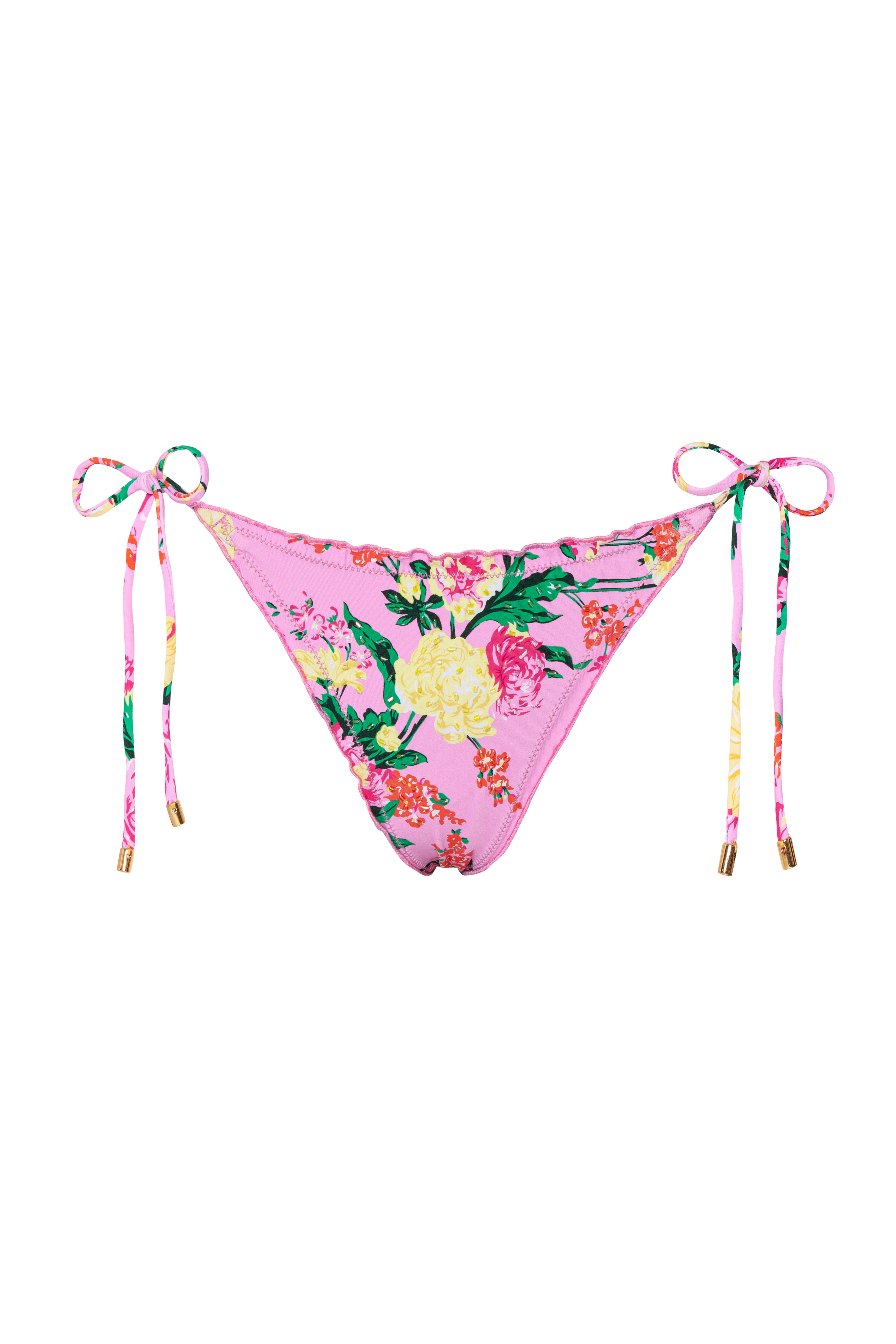 PQ Swim Dahlia Geborduurd Tie Side Scrunch Broekje