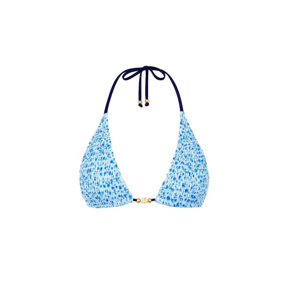 Kulani Kinis Dream Flower Ribbed Halter Top