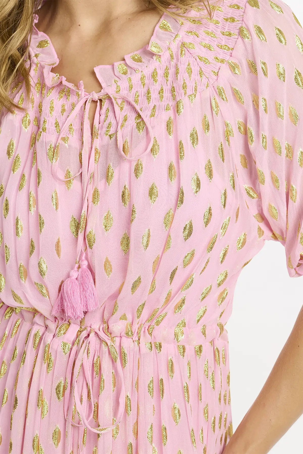 Miss June Long Betina Dress Pink