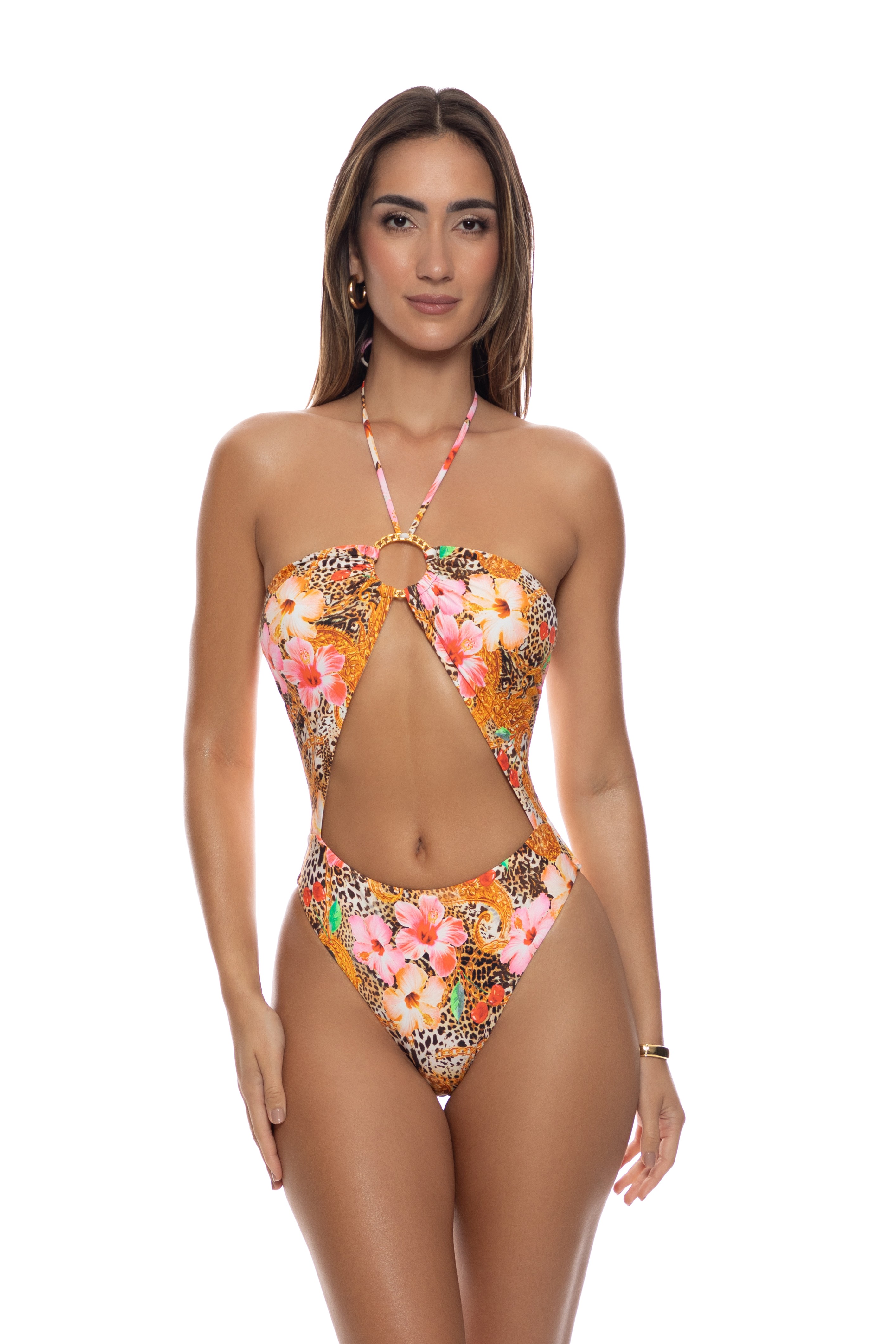 Luli Fama Paradise Prowl Cut Out Luxe One Piece