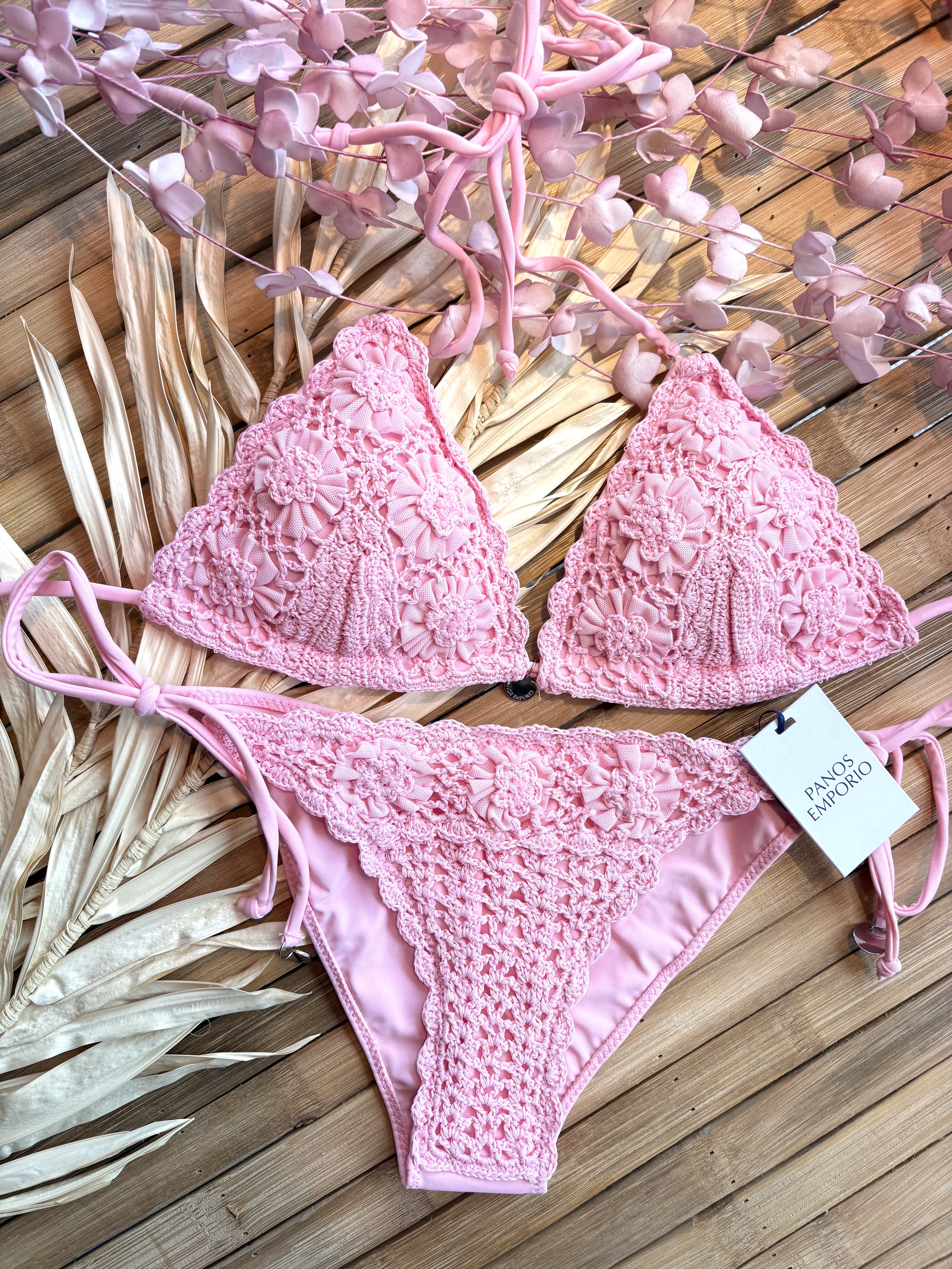 Panos Emporio Kandia Crochet Bikini Roos
