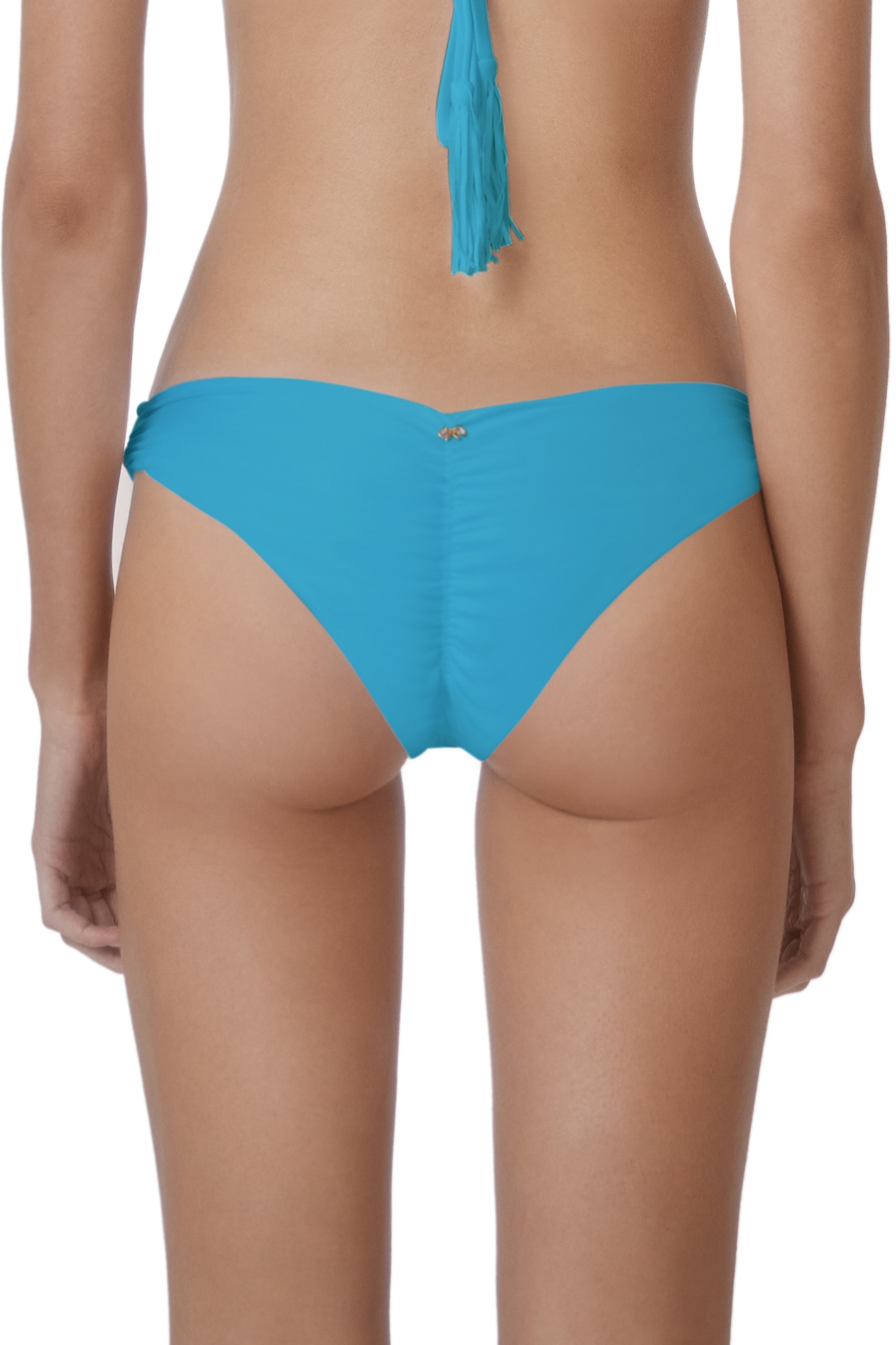 Pilyq Swim Turquoise Isla Tri Bikini Bottom