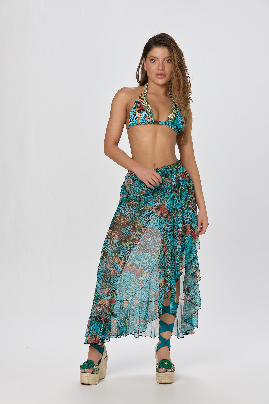 AimySwim Cozumel Animal Long Pareo