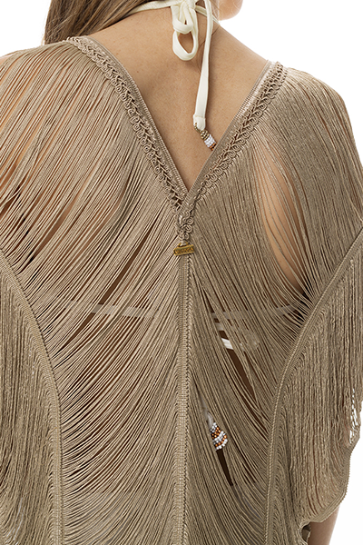 Milonga Maunas Fringe Strandtuniek Goud