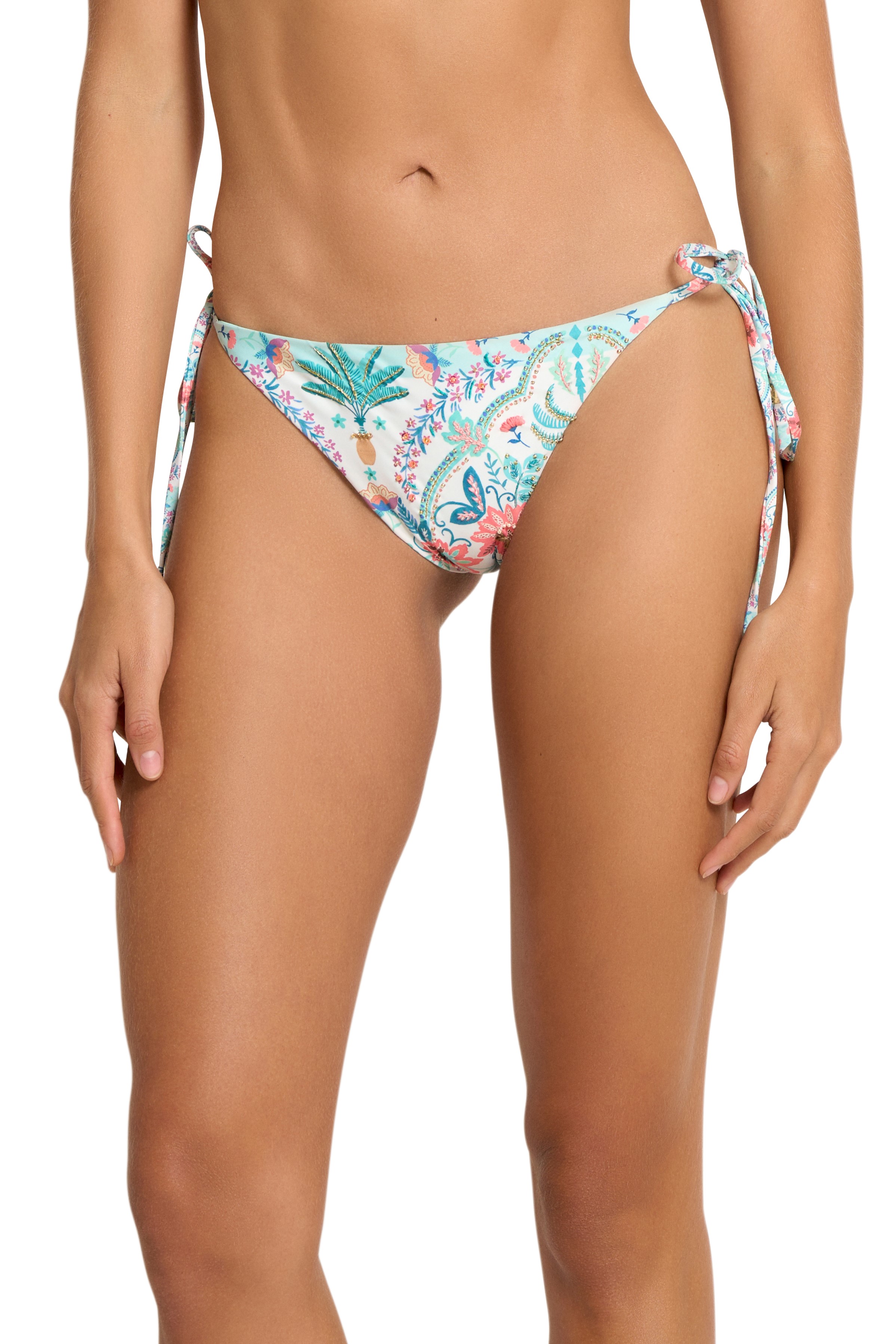 Cosita Linda Spirit Of Love Tie Side Scrunch Bikini Bottom