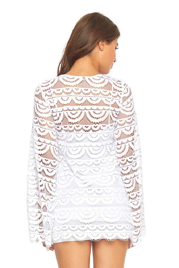 Pilyq Swim Water Lily Noah Tunic White