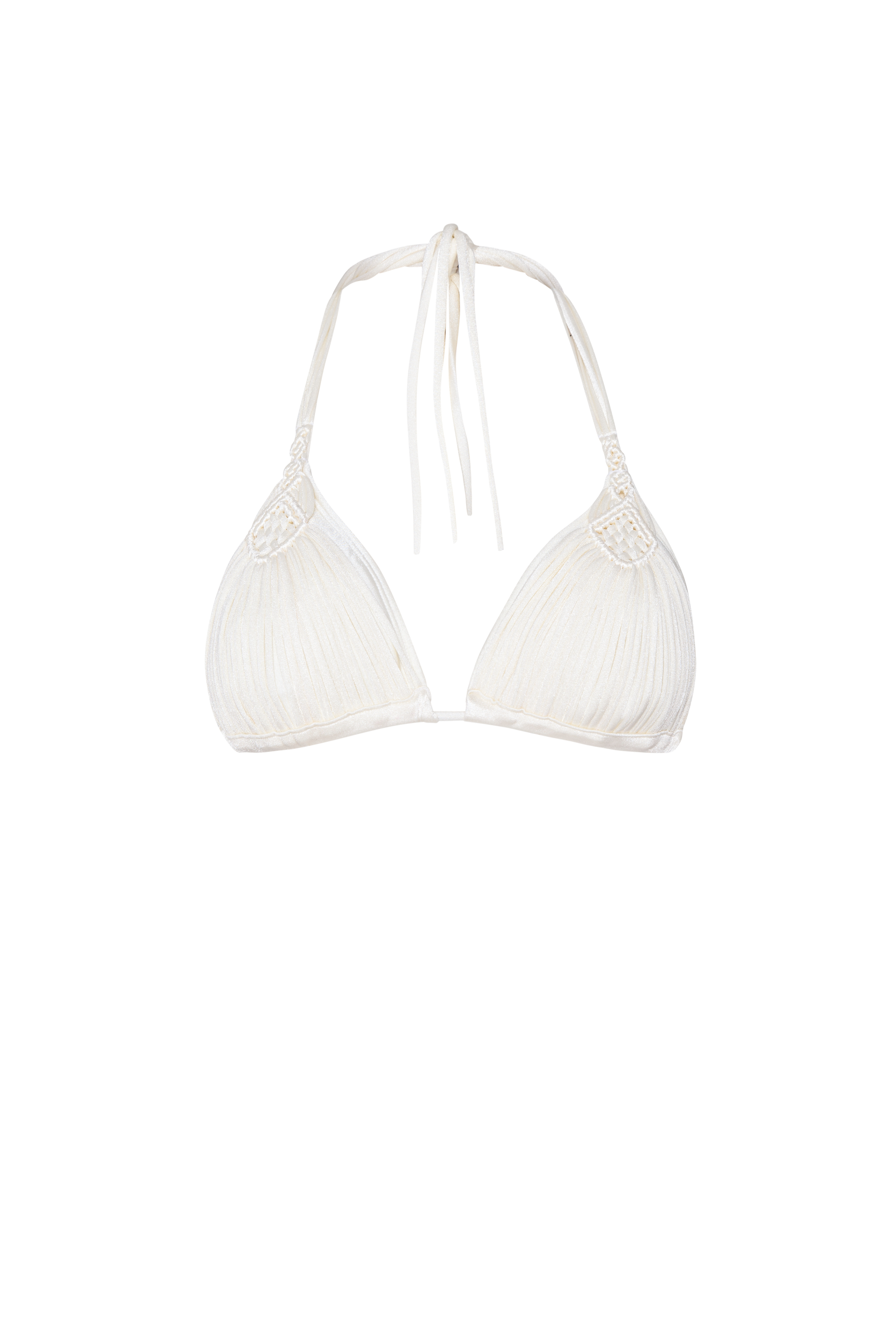 PQ Swim Cream Mila Macramé Triangel Top