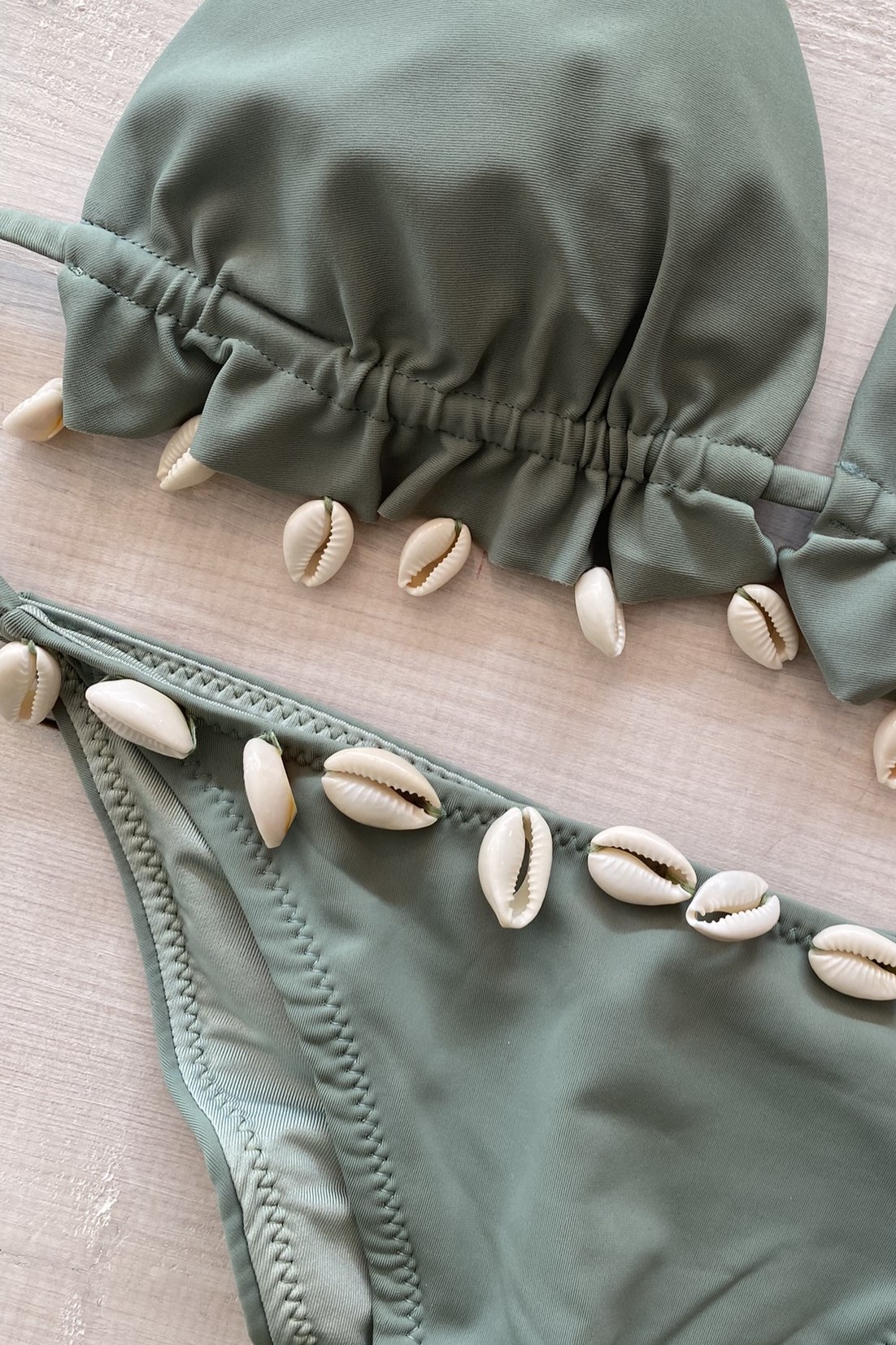 Milonga Jungla Schelpen Bikini Khaki 