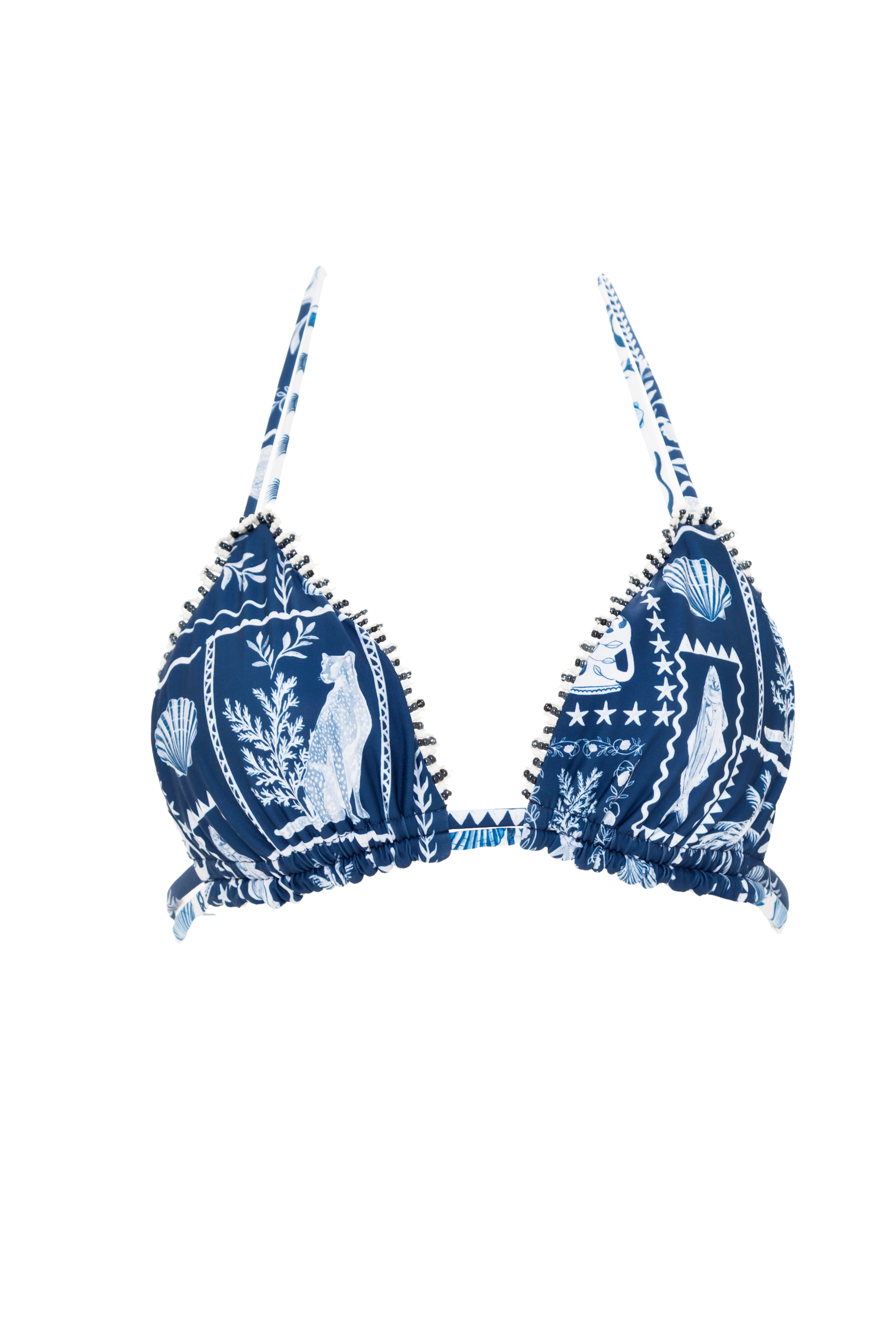 Milonga Lunelly Luxe Triangel Top Blauw