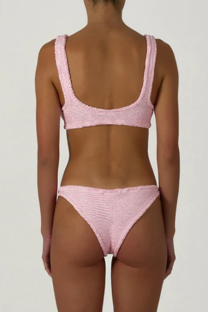 Paramidonna Geribbelde Fashion Bikini Licht Roze