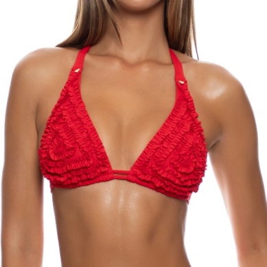 Luli Fama Sweet Love Red Halter Top