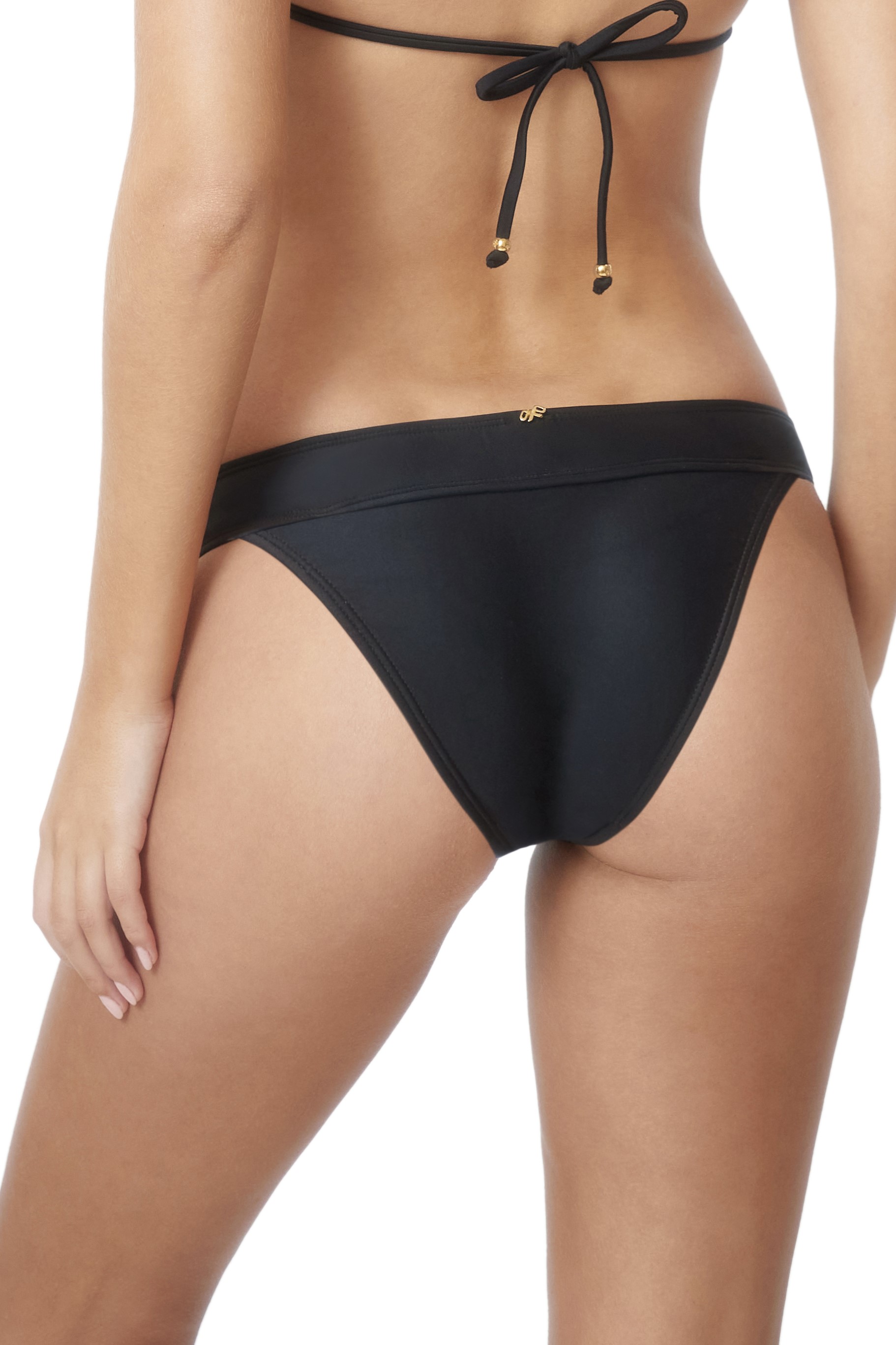 Pilyq Swim Midnight Kanten Bikini Broekje Zwart