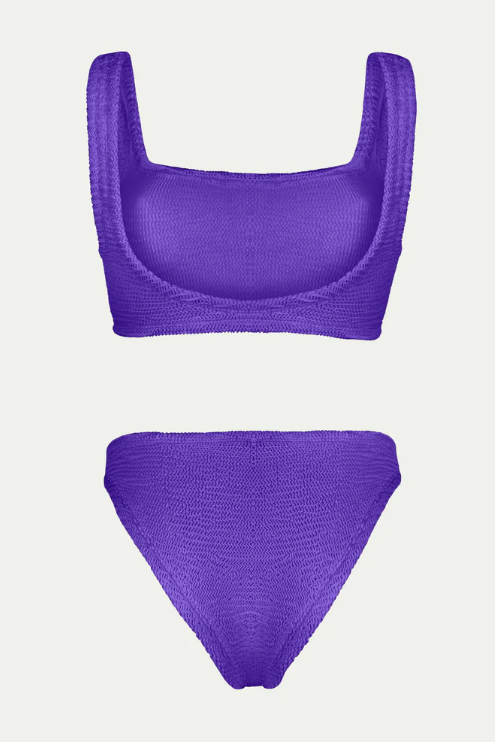 2024 Aquarella Winner Wet Look Triangle Tie Side Designer Bikini