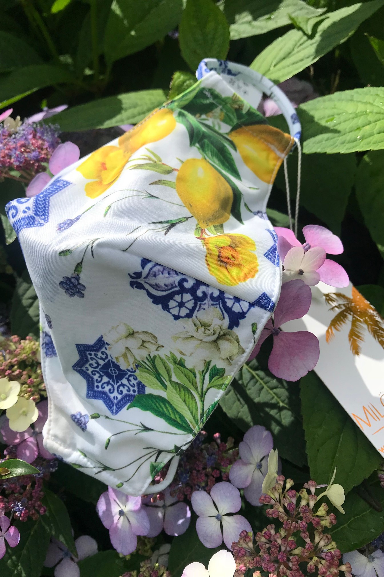 Milonga Wasbaar Mondkapje Limoenen