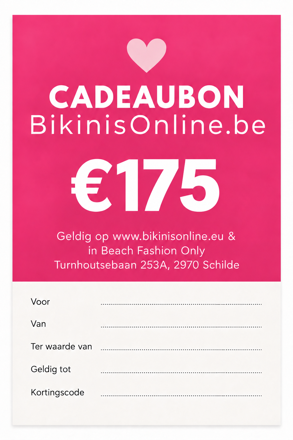 Cadeaubon €175