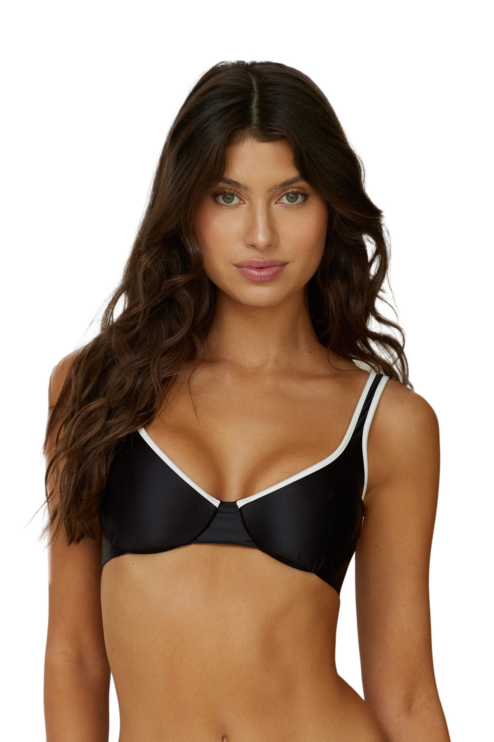 PQ Swim Jet Jane Black Underwire Top