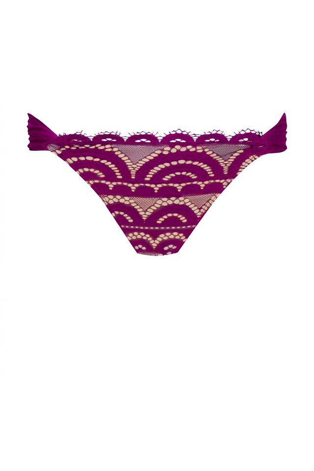 PQ Swim Merlot Kiss Lace Latin Broekje Bordeaux