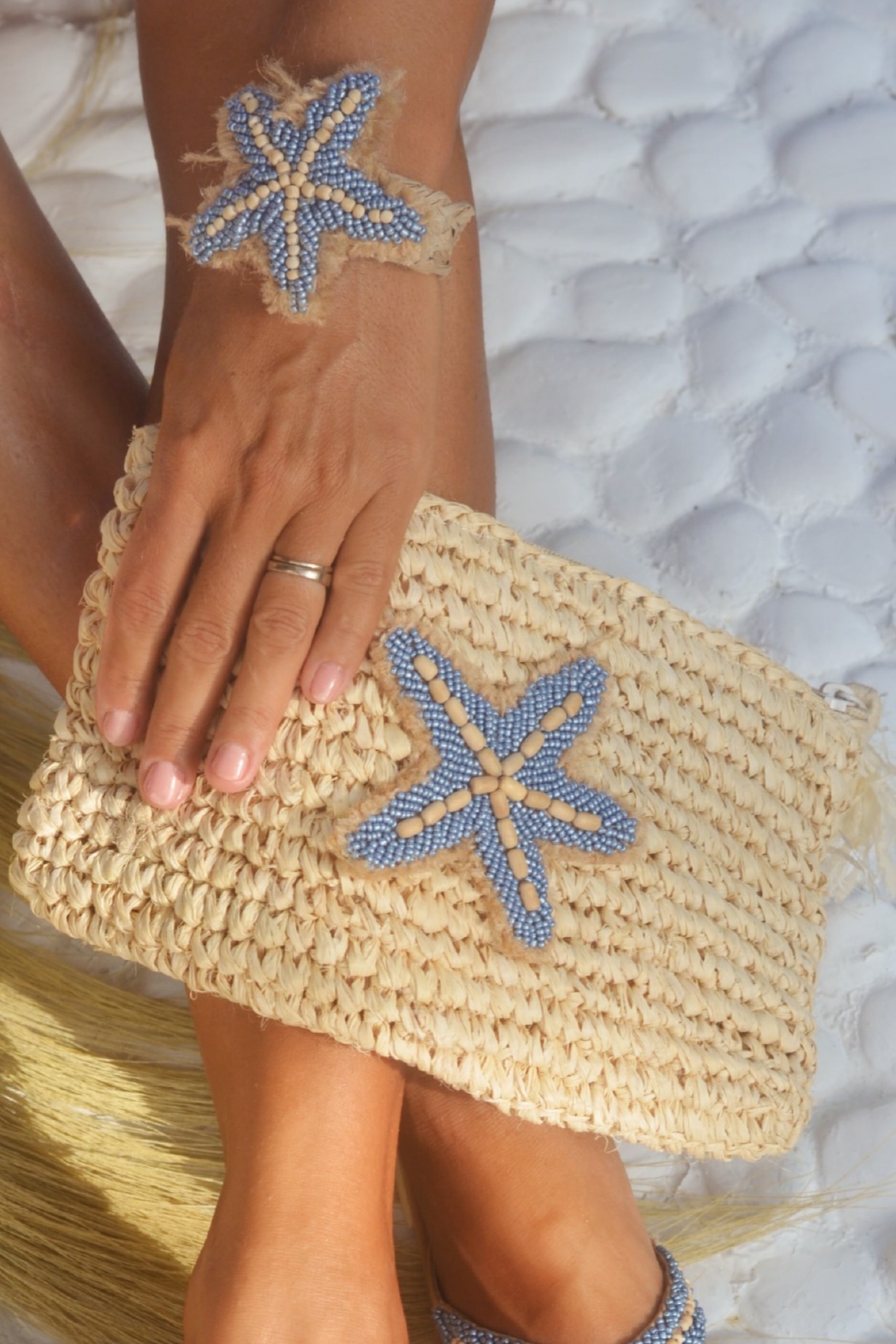 Hot Lava Clutch Starfish Zipper Jeans