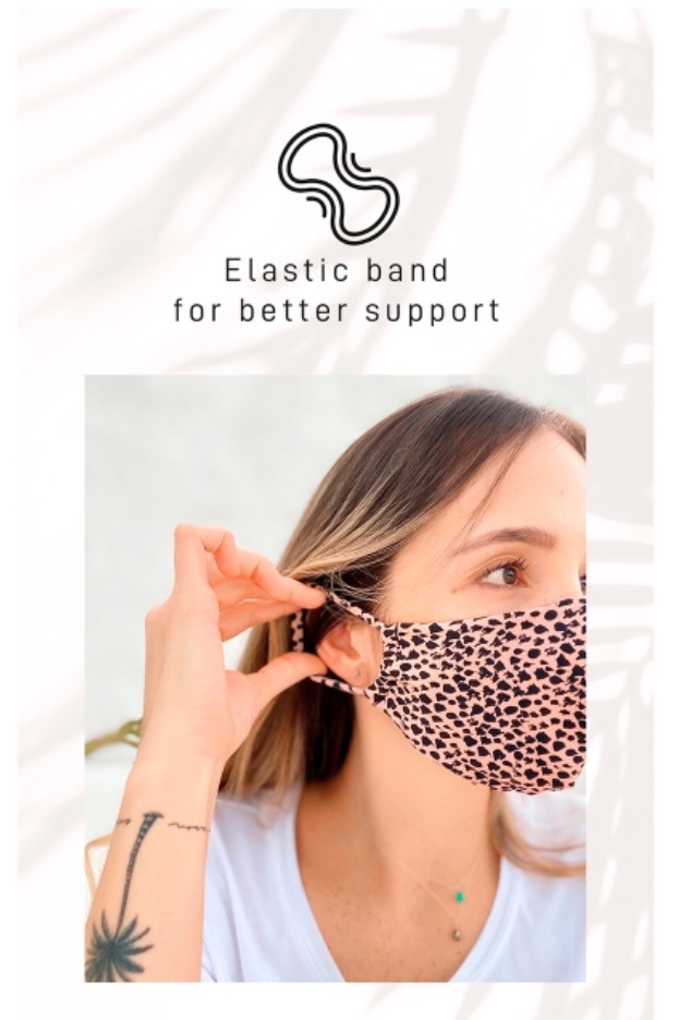 Milonga Trendy Wasbaar Mondkapje Dierenprint