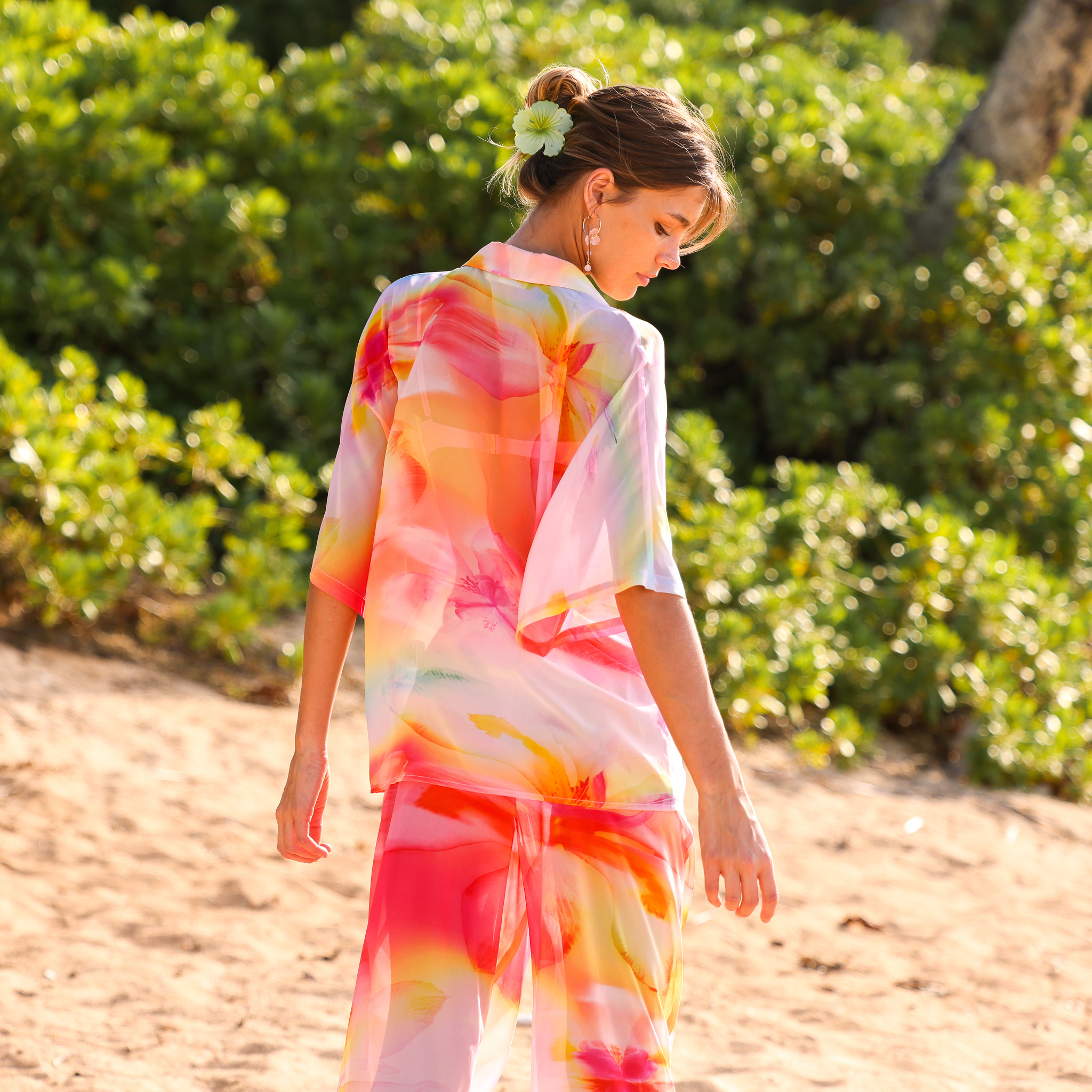 Kulani Kinis Frangipani Swirl Shirt