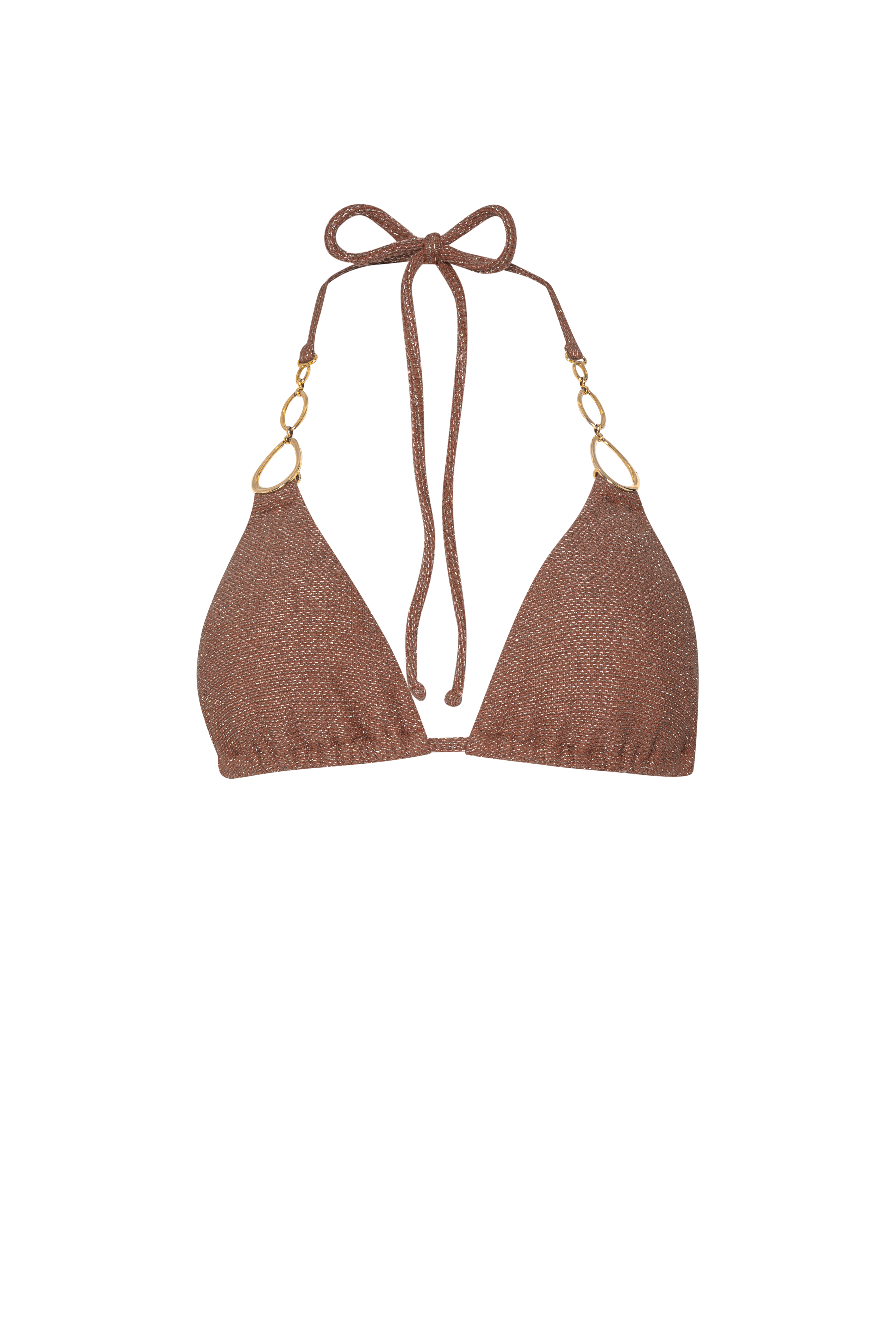 PQ Swim Mocha Mara Triangle Top Brown PQ Swim Mocha Mara Triangle Top Brown