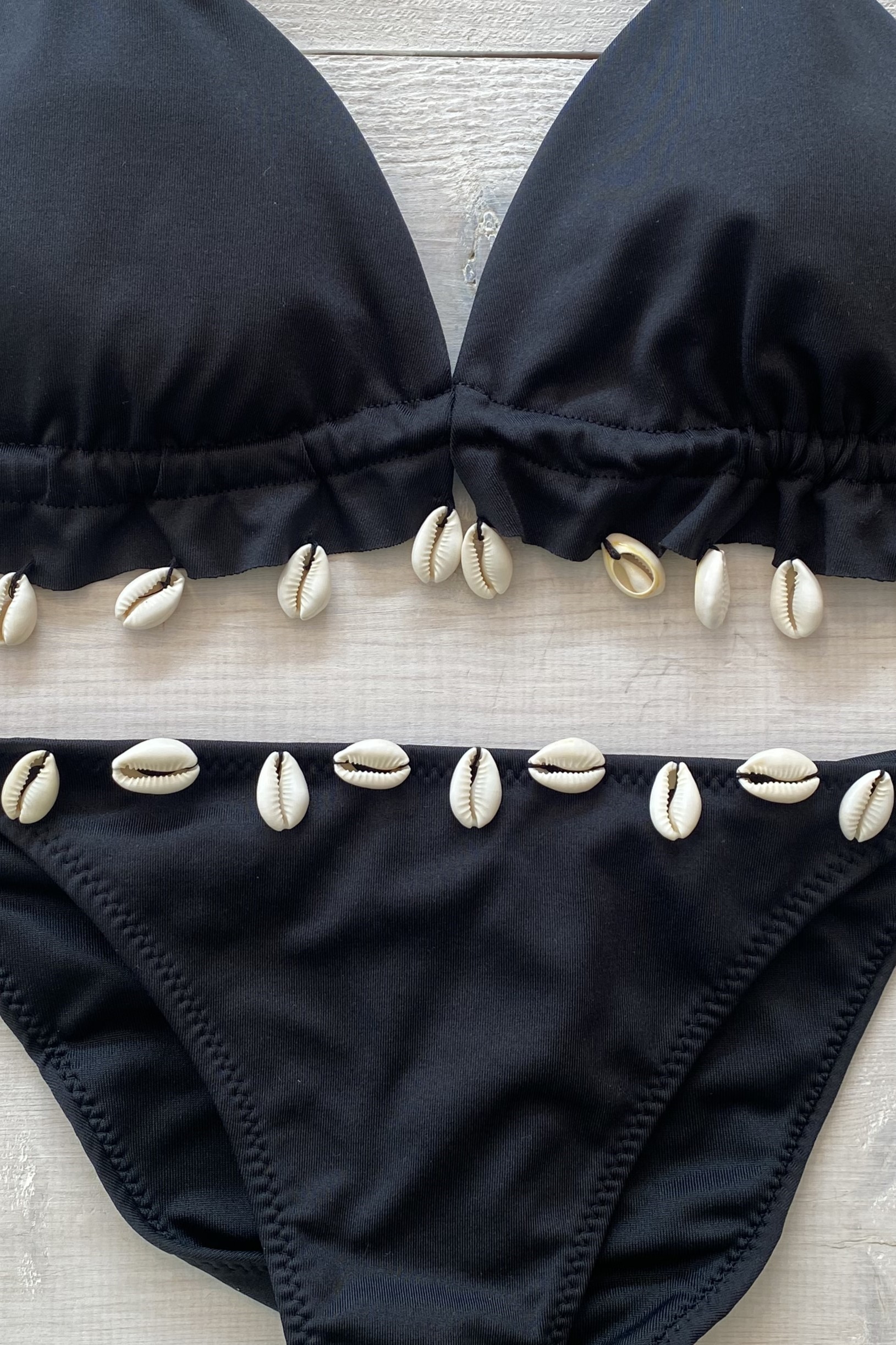 Milonga Jungla Schelpen Bikini Zwart