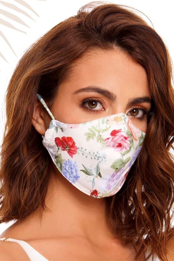 Milonga Mia Wasbaar Mondkapje Bloemenprint