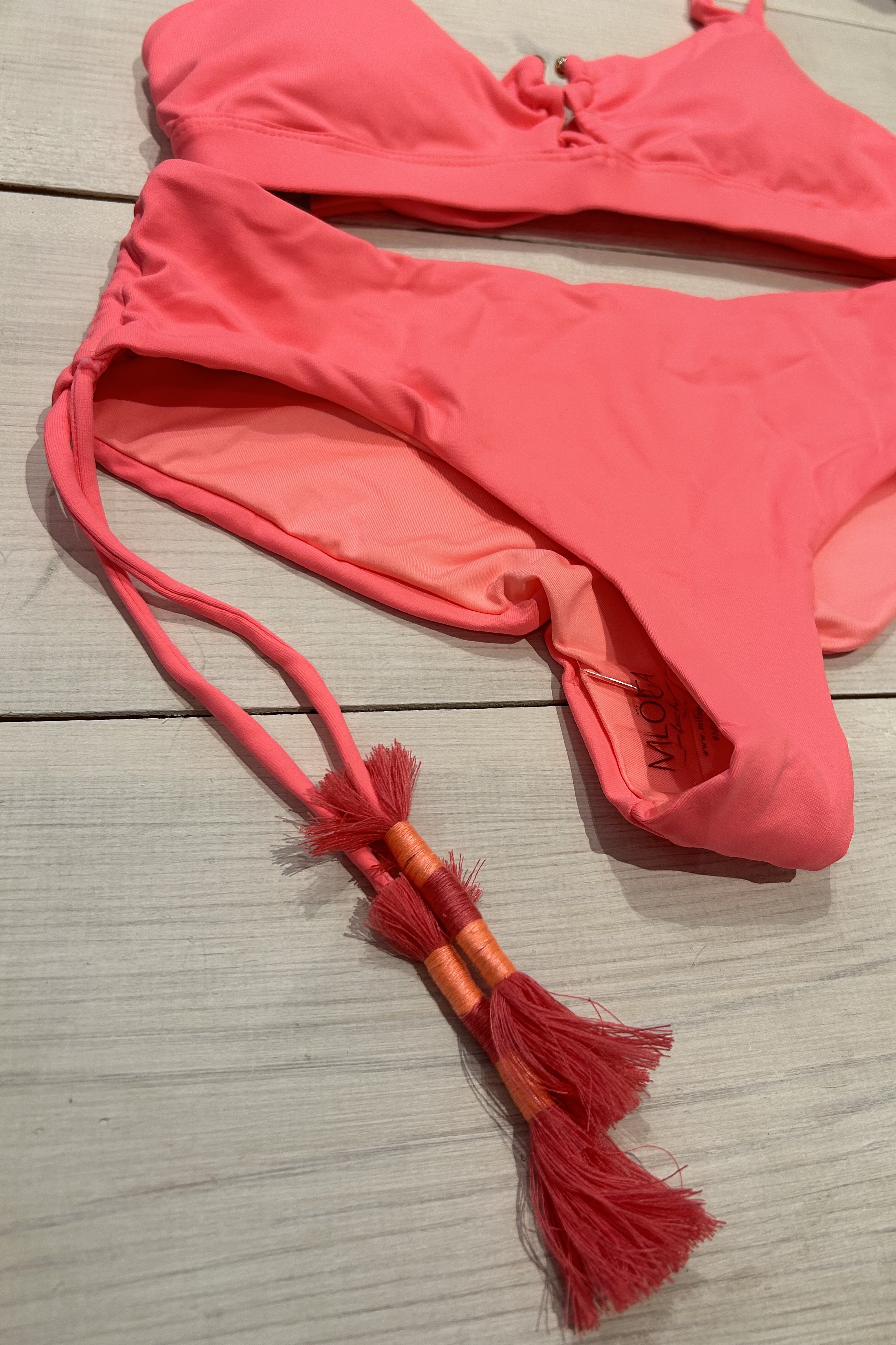 Milonga Palette Halter Bikini Neon Oranje