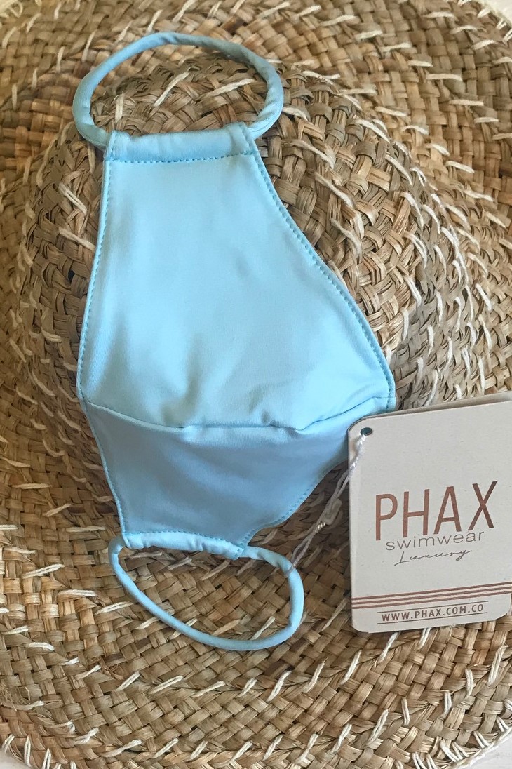 Phax Trendy Wasbaar Mondkapje Licht Blauw