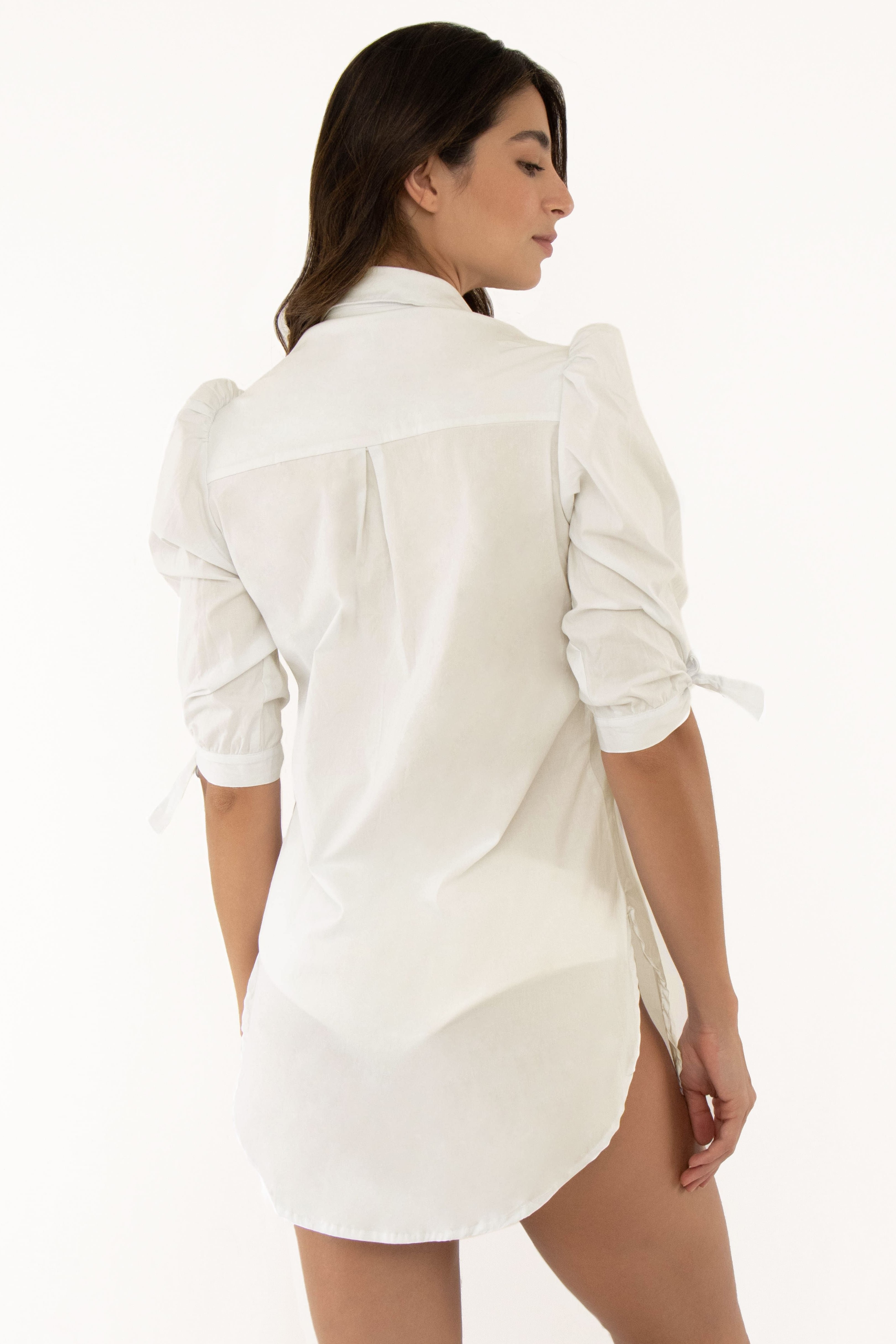 Milonga Violet Strandblouse Wit