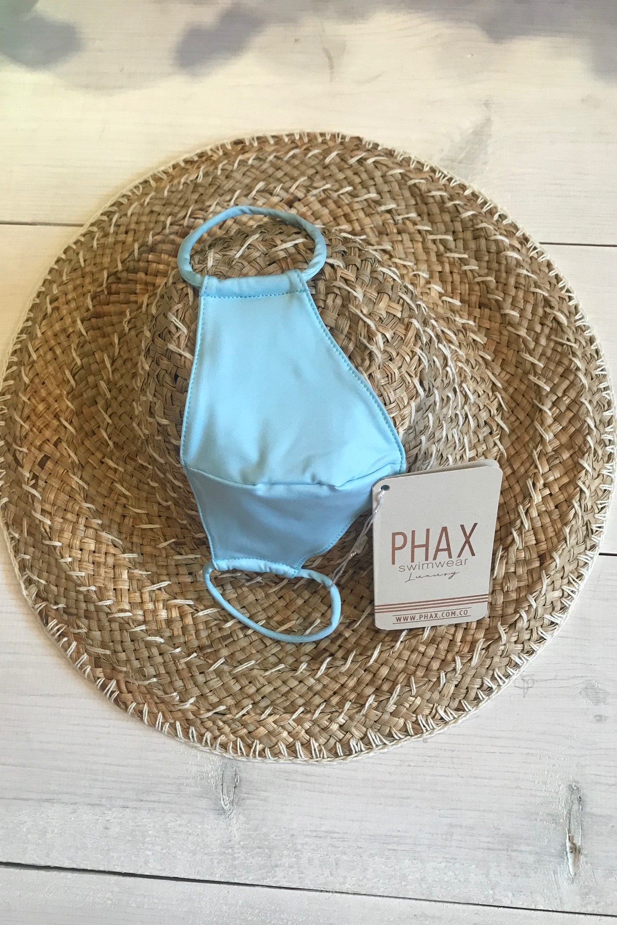 Phax Trendy Wasbaar Mondkapje Licht Blauw