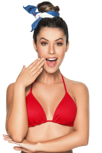 Phax Color Mix Triangle Bikini Top Red-extralarge-Rood