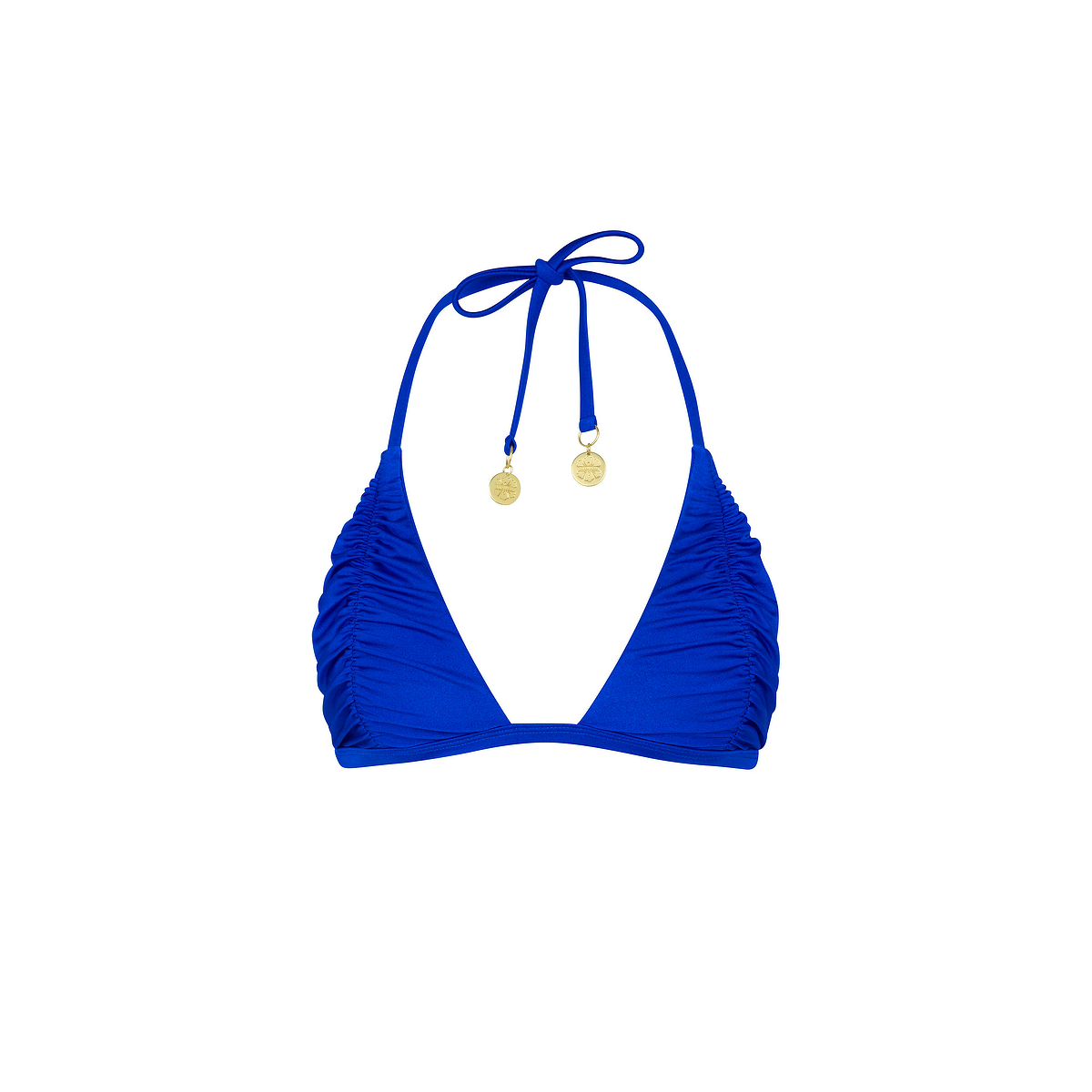 Kulani Kinis Blue Lagoon Textured Halter Top