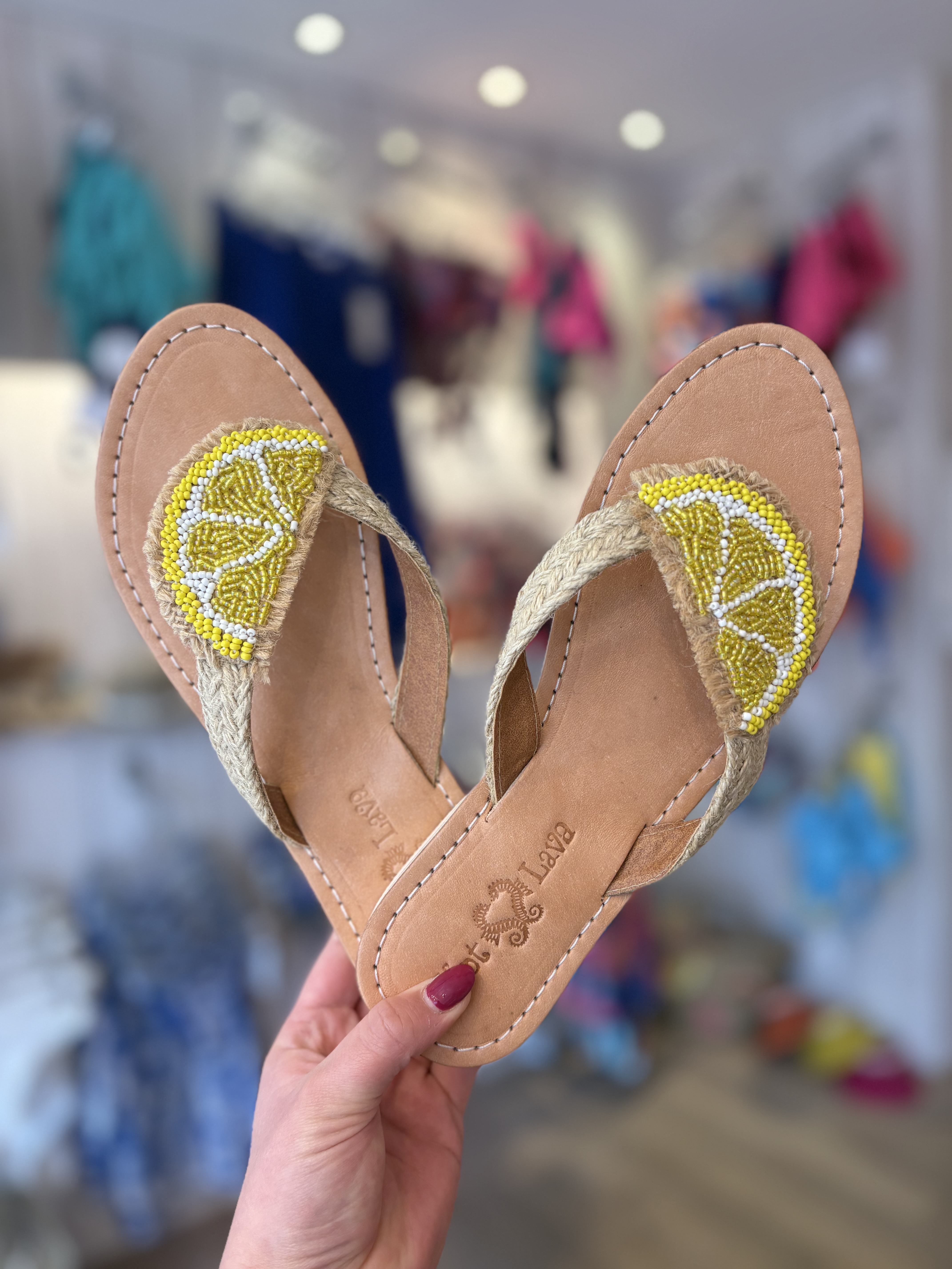 Hot Lava Slippers Lemon Bliss