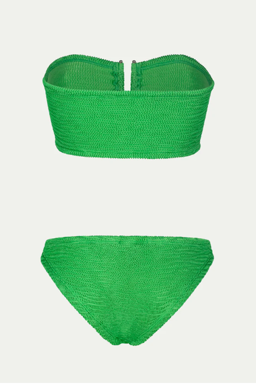 Paramidonna Frida Geribbelde Bandeau Bikini Groen