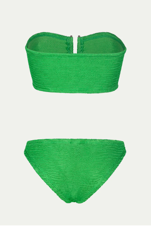 Paramidonna Frida Geribbelde Bandeau Bikini Kiwi Groen